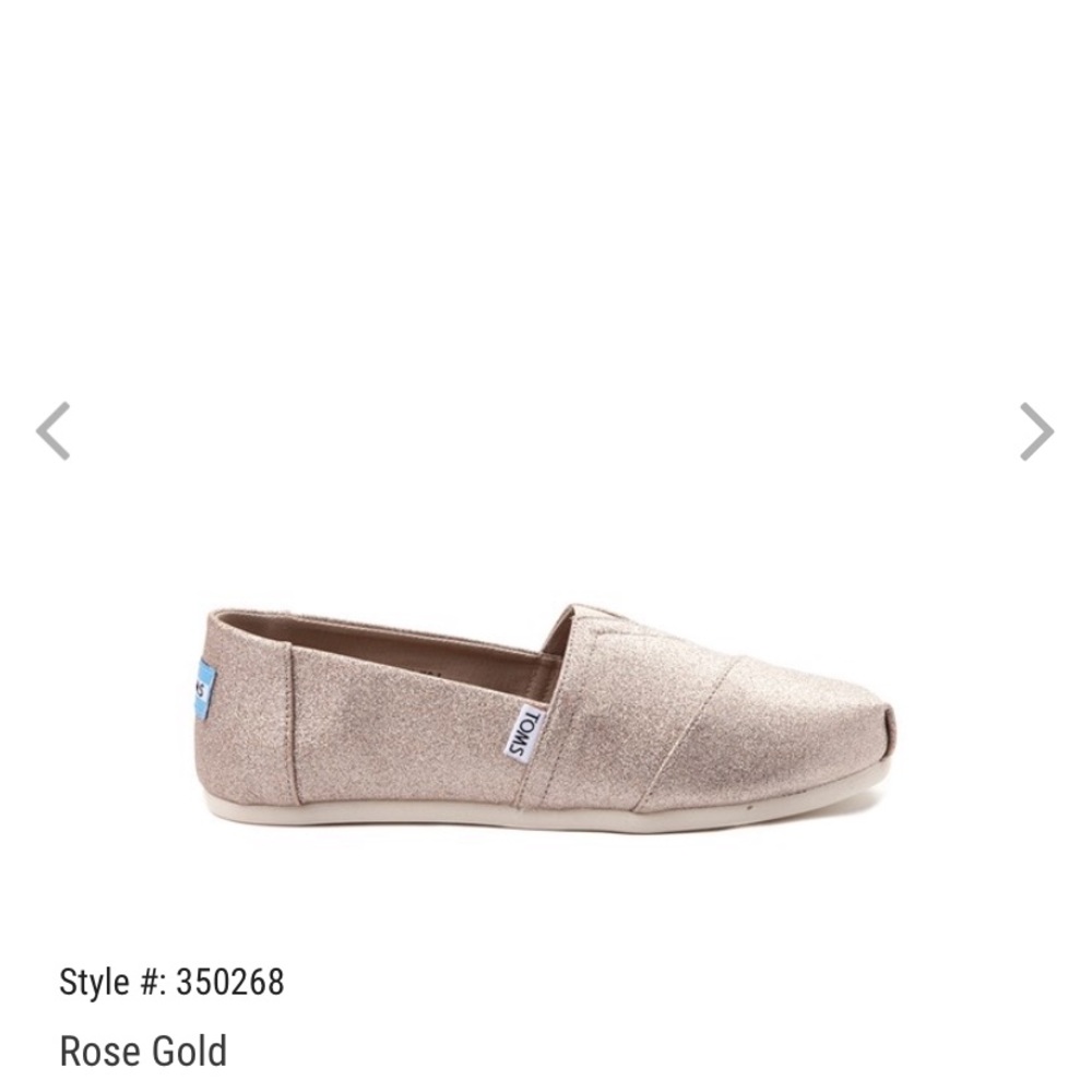 TOMS Classic Glimmer Slip On Casual Shoe